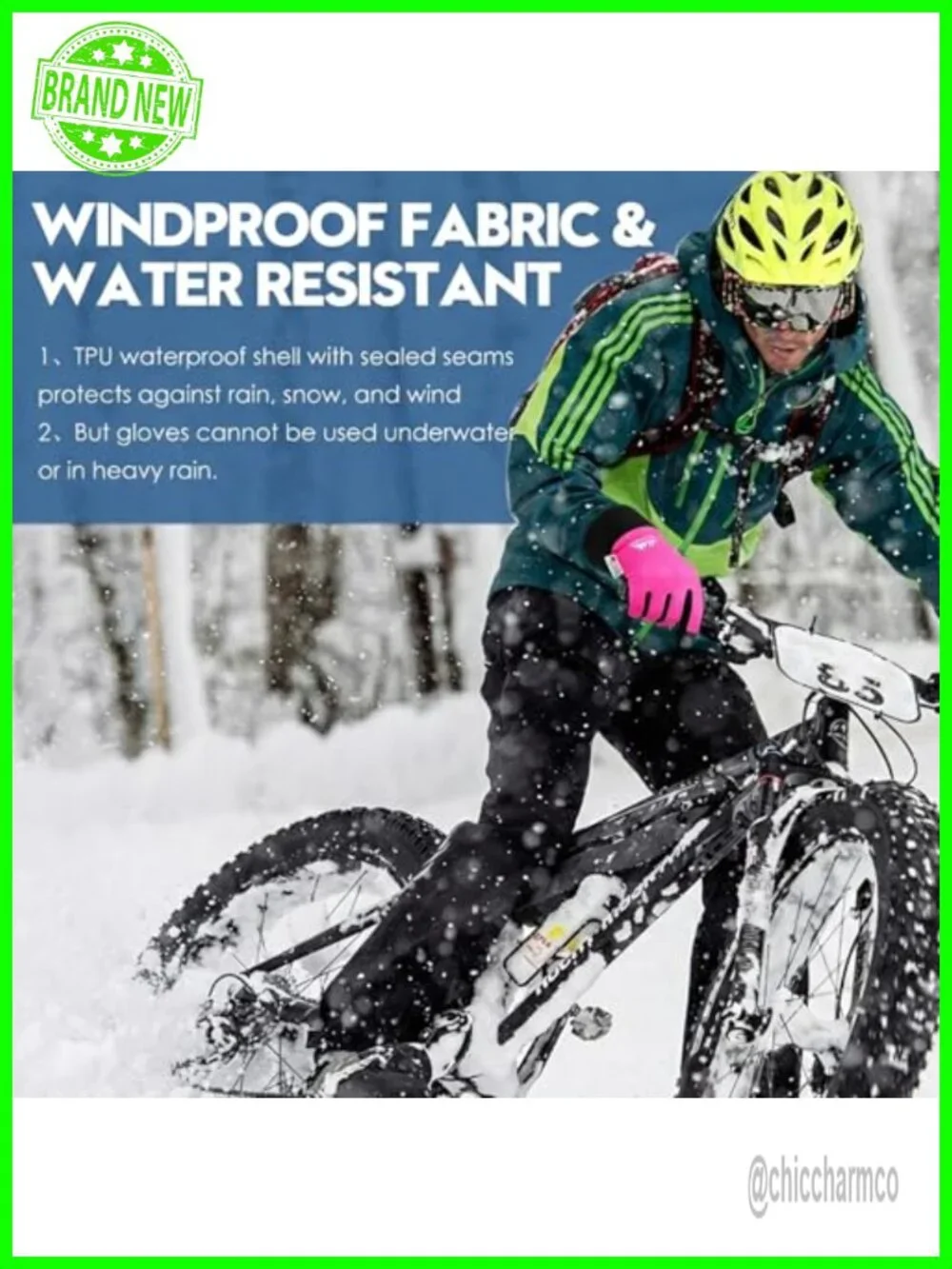 Winter Gloves with 3M Thermal Insulation, Touchscreen, Anti-Slip Silicone Grip